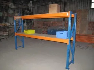 Policový regál s velkou nosností s DTD výplní